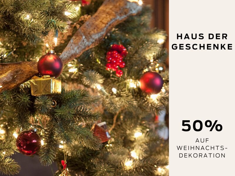Introbild zu Artikel 50 % auf Weihnachtsdekoration 
